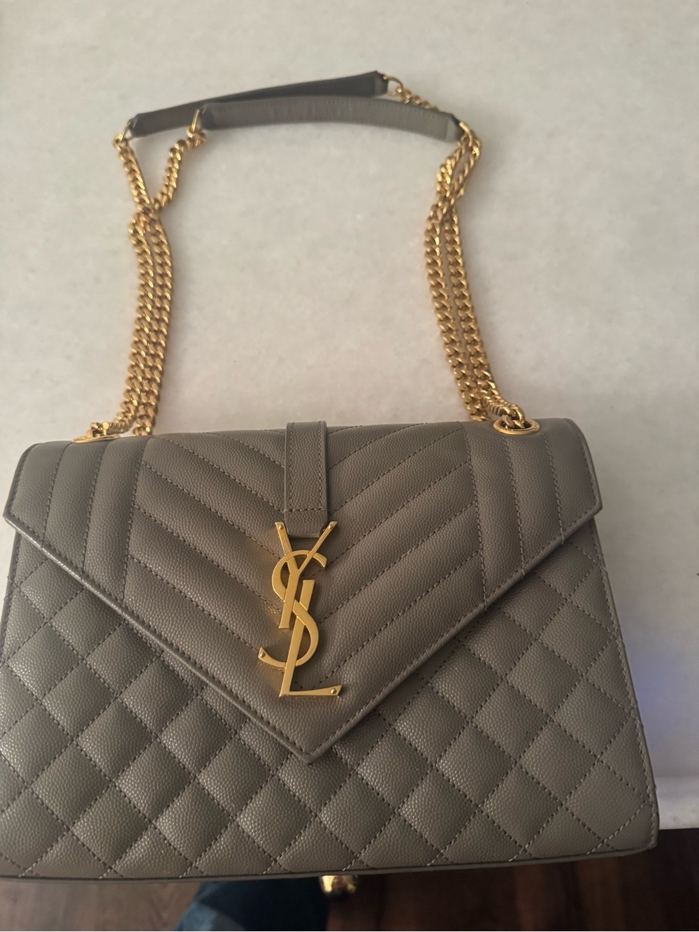 Envelope Medium Chain Bag in Mix Matelassé